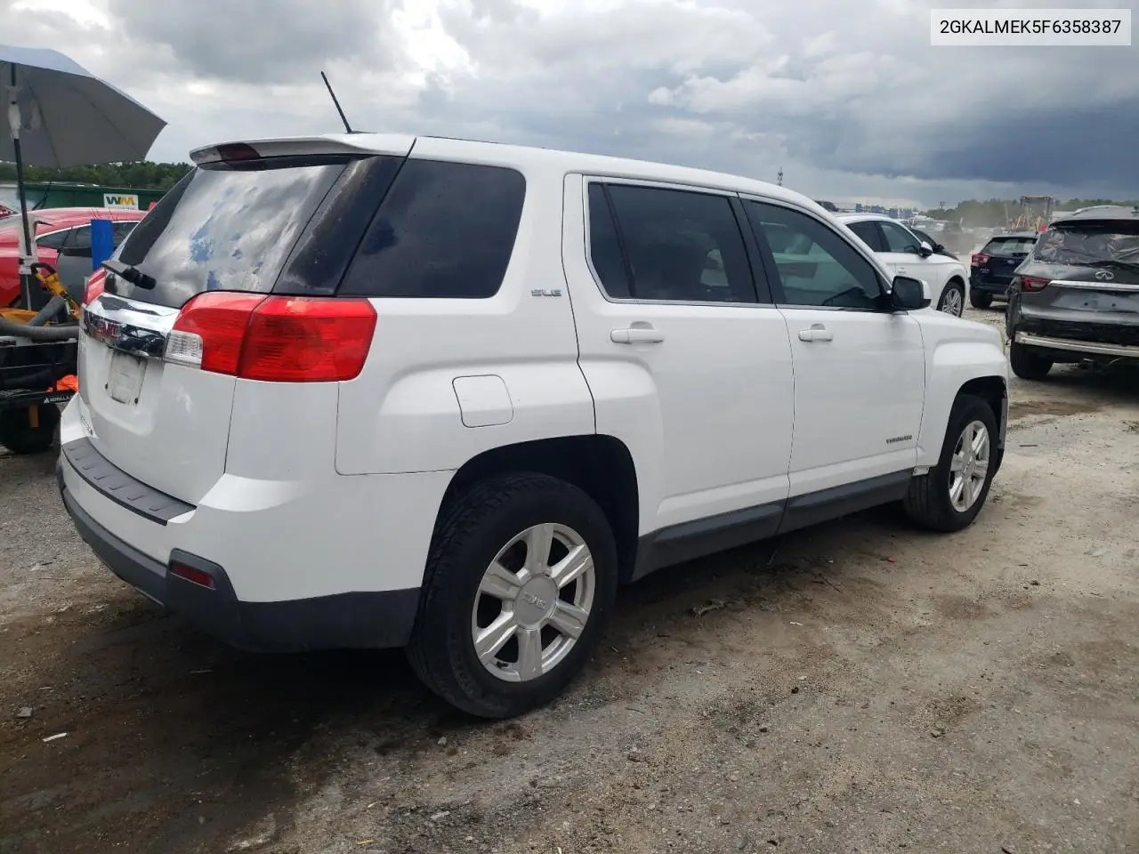2015 GMC Terrain Sle VIN: 2GKALMEK5F6358387 Lot: 61454365