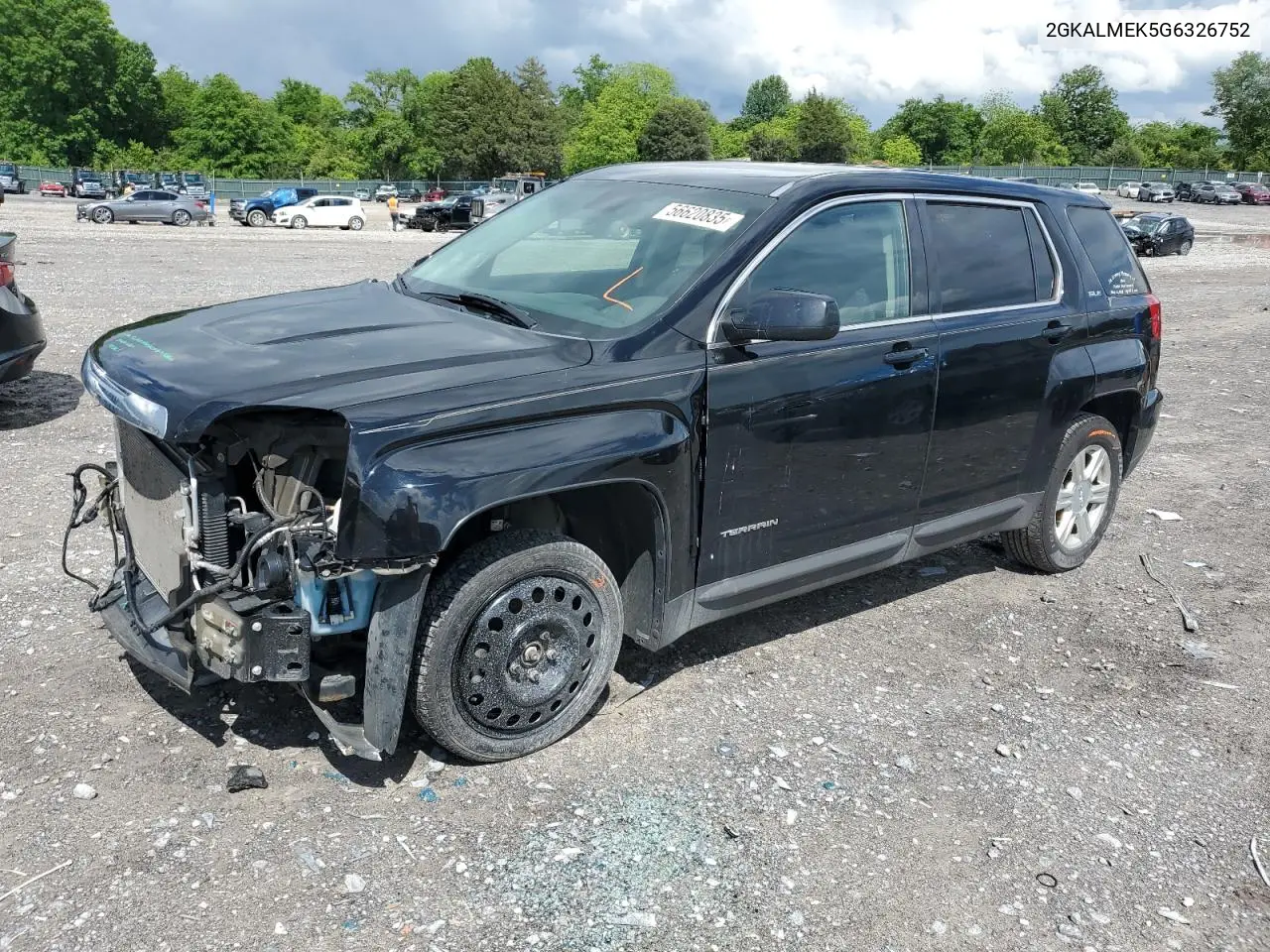 2016 GMC Terrain Sle VIN: 2GKALMEK5G6326752 Lot: 56620835