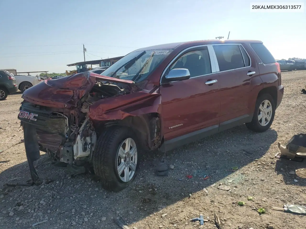2016 GMC Terrain Sle VIN: 2GKALMEK3G6313577 Lot: 56749665