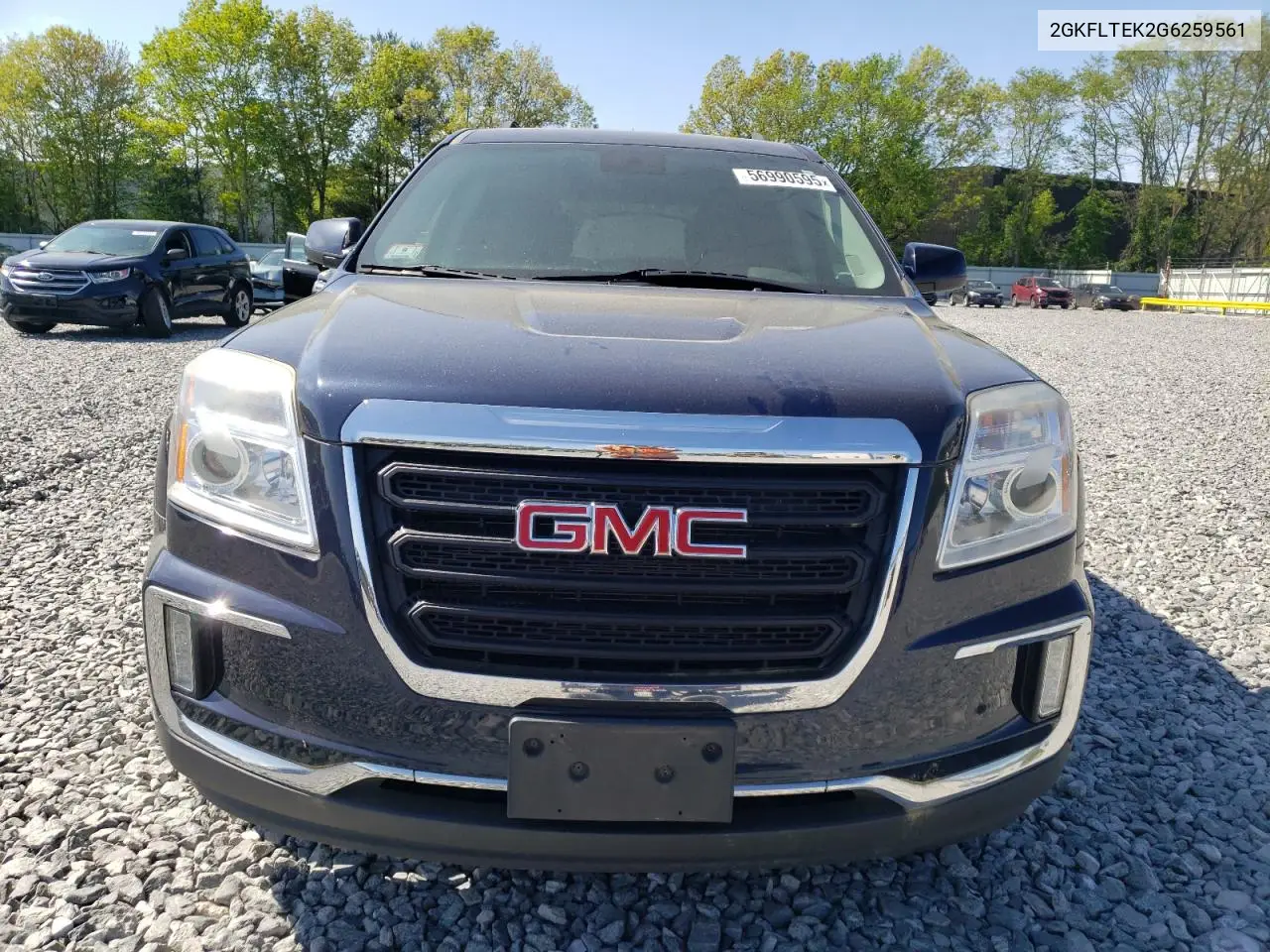 2016 GMC Terrain Sle VIN: 2GKFLTEK2G6259561 Lot: 56990595