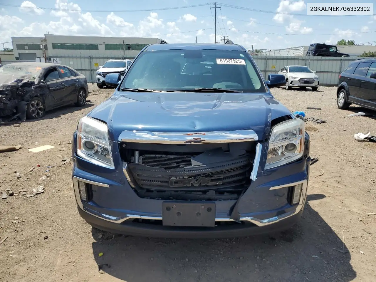 2016 GMC Terrain Sle VIN: 2GKALNEK7G6332302 Lot: 61937925