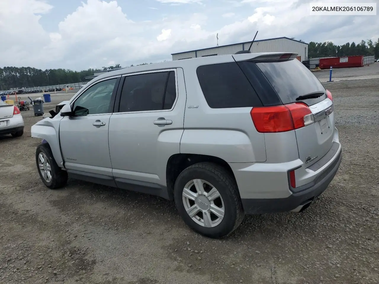 2016 GMC Terrain Sle VIN: 2GKALMEK2G6106789 Lot: 63514015