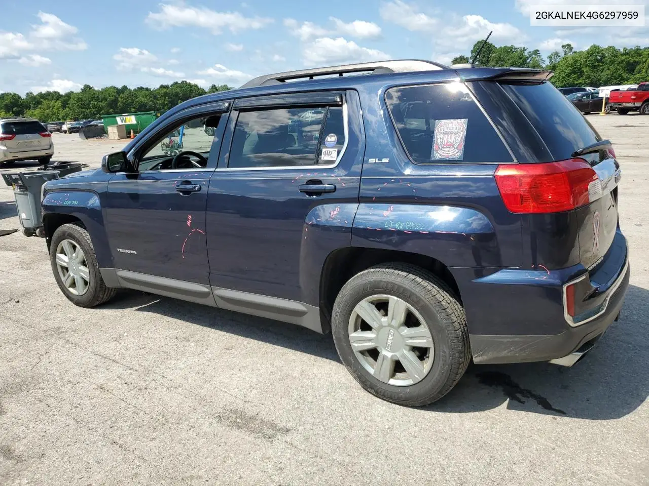 2016 GMC Terrain Sle VIN: 2GKALNEK4G6297959 Lot: 64487545