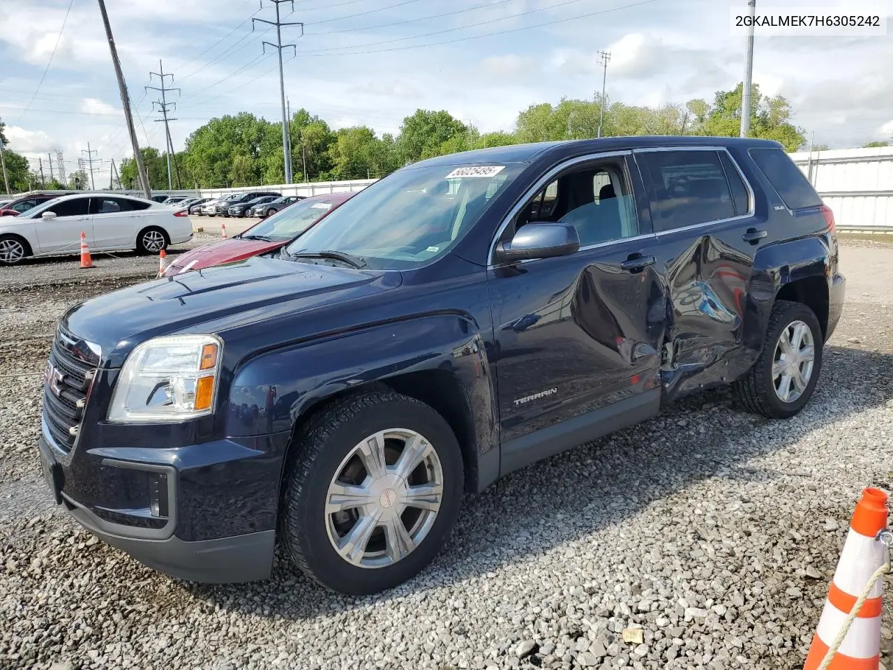 2017 GMC Terrain Sle VIN: 2GKALMEK7H6305242 Lot: 56025495