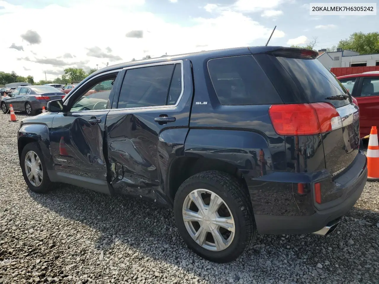 2017 GMC Terrain Sle VIN: 2GKALMEK7H6305242 Lot: 56025495