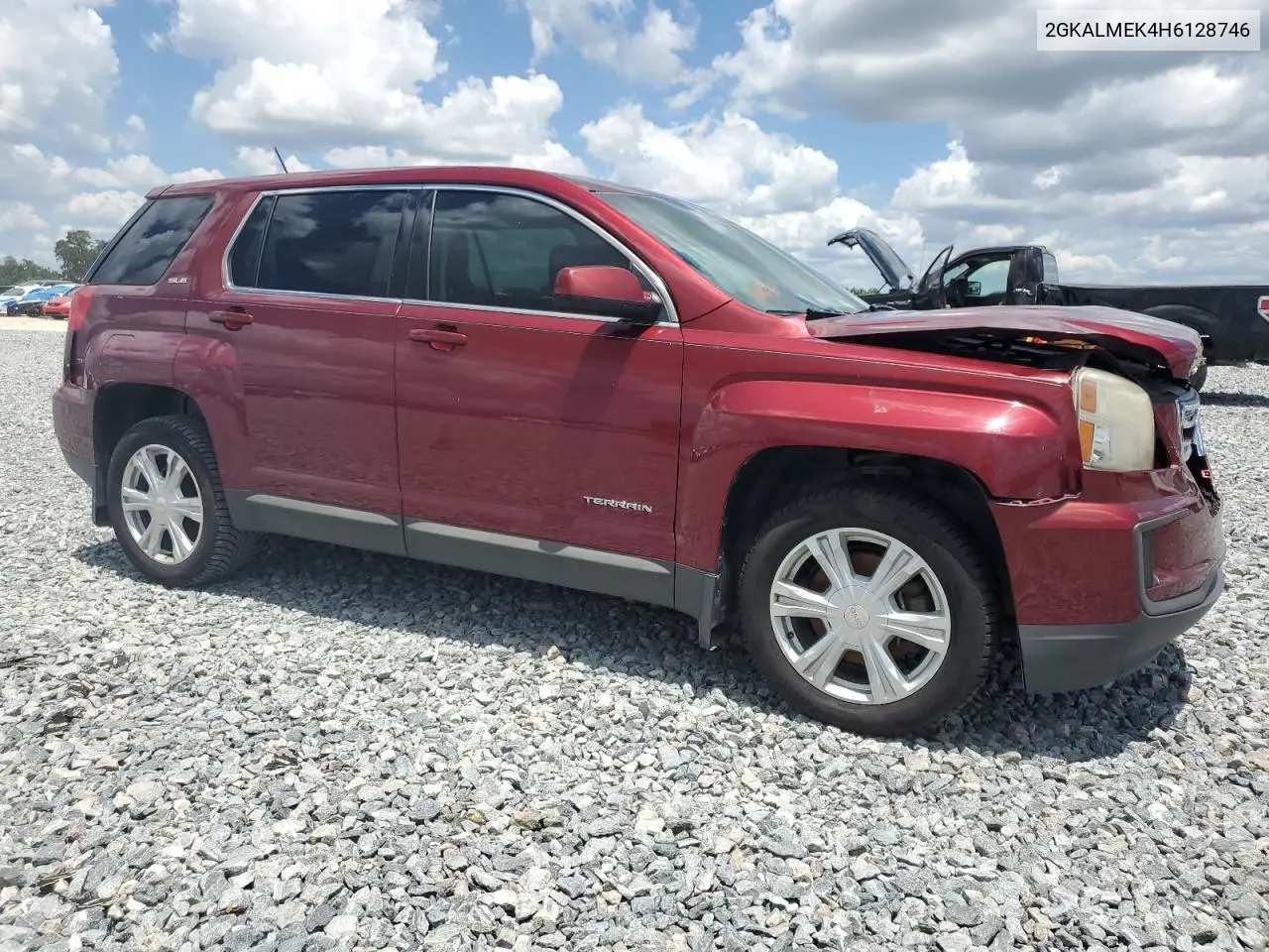 2017 GMC Terrain Sle VIN: 2GKALMEK4H6128746 Lot: 56953145