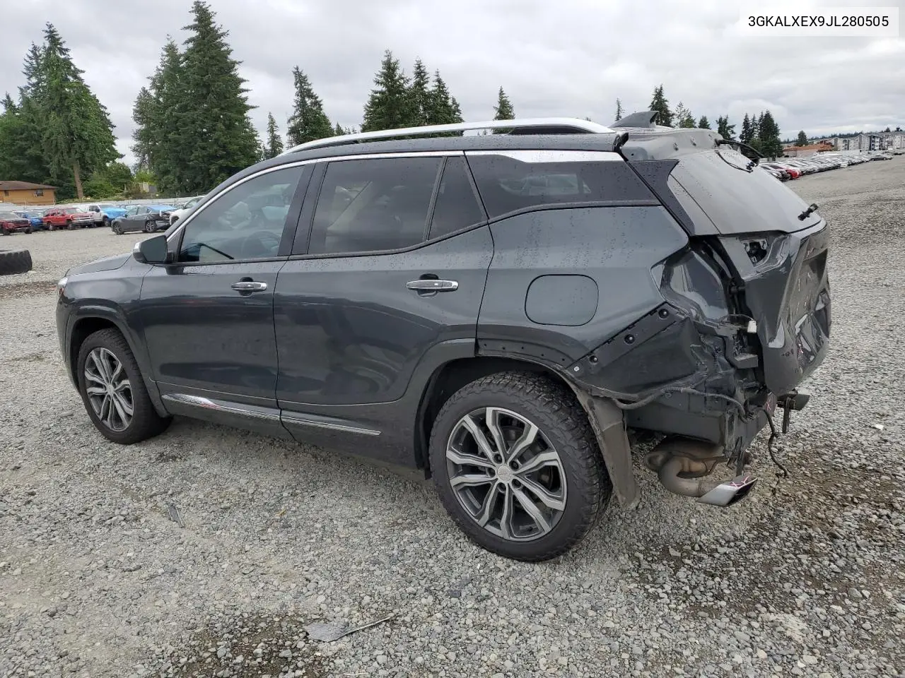 2018 GMC Terrain Denali VIN: 3GKALXEX9JL280505 Lot: 61626355