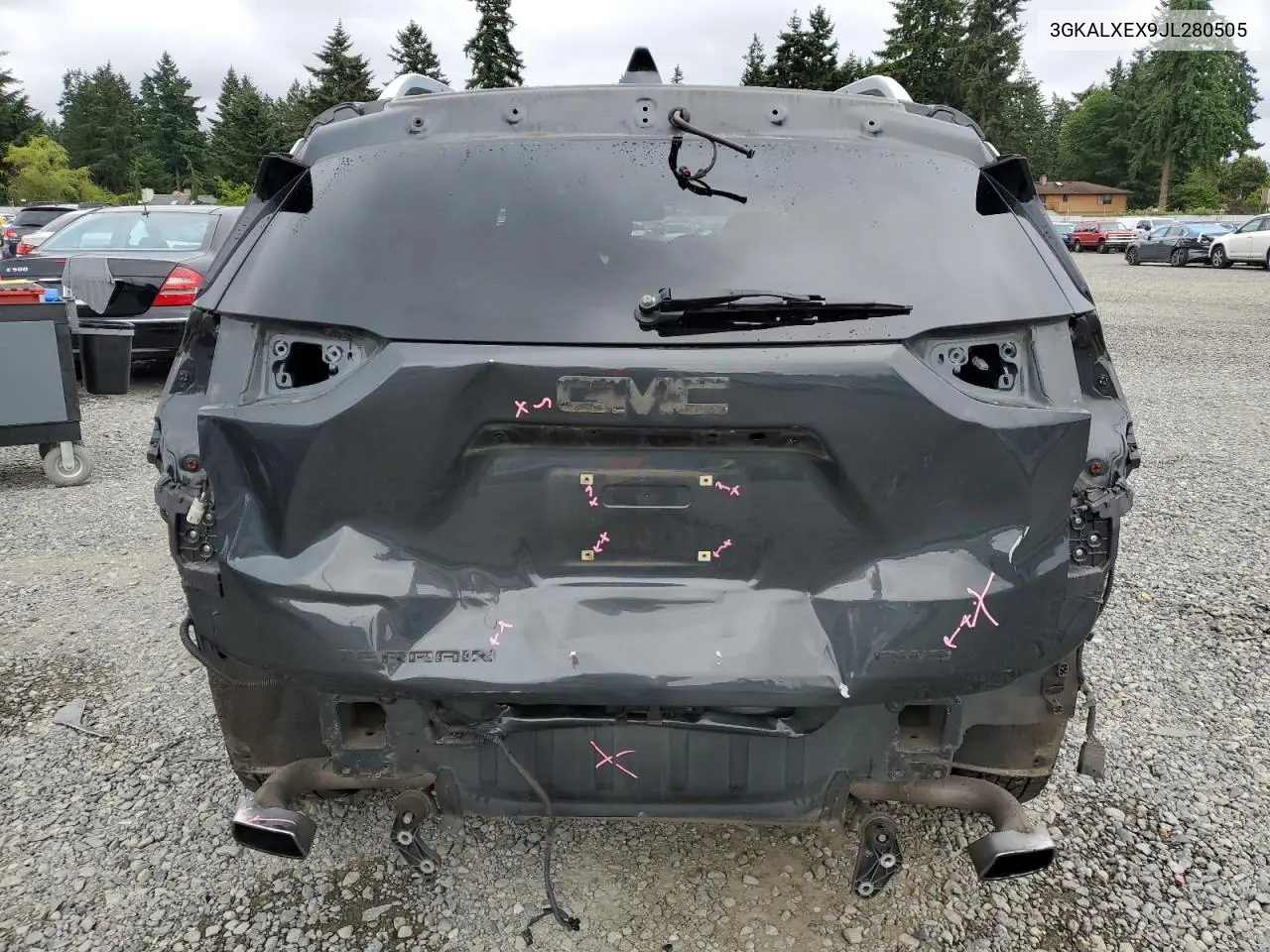 2018 GMC Terrain Denali VIN: 3GKALXEX9JL280505 Lot: 61626355
