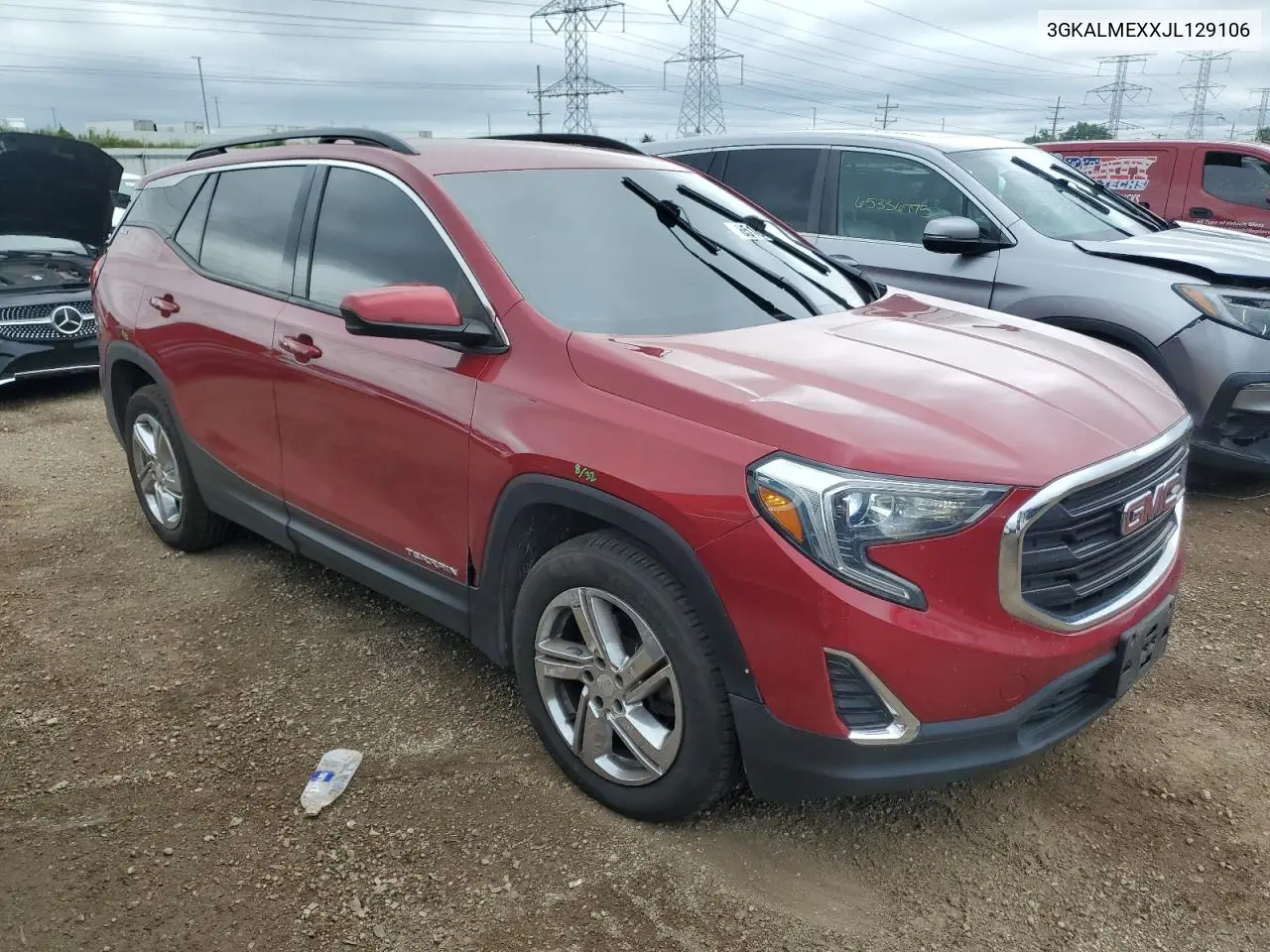 2018 GMC Terrain Sle VIN: 3GKALMEXXJL129106 Lot: 65169865