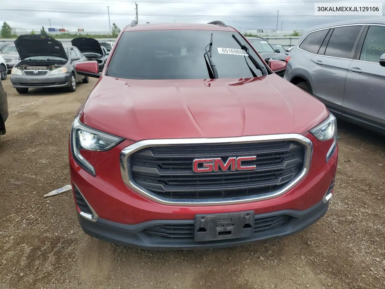 2018 GMC Terrain Sle VIN: 3GKALMEXXJL129106 Lot: 65169865