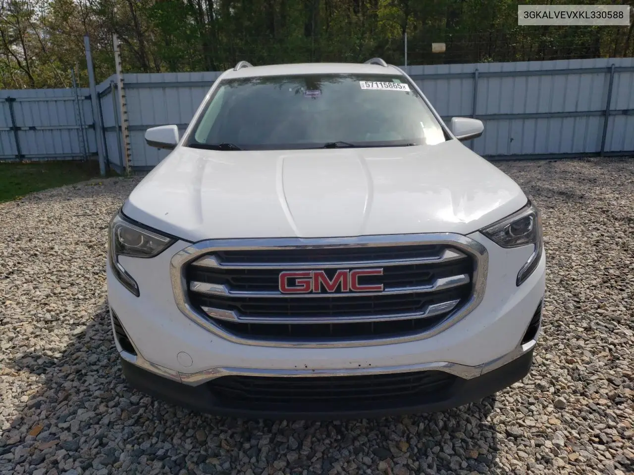 2019 GMC Terrain Slt VIN: 3GKALVEVXKL330588 Lot: 57115865