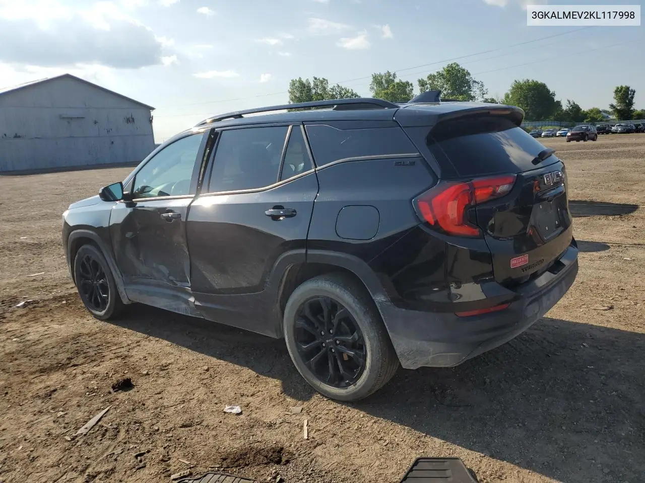 2019 GMC Terrain Sle VIN: 3GKALMEV2KL117998 Lot: 62919505