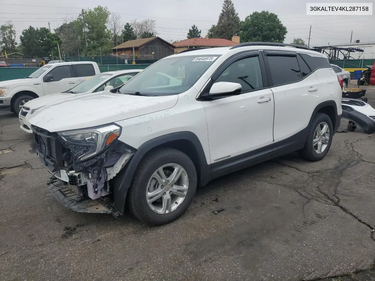 2019 GMC Terrain Sle VIN: 3GKALTEV4KL287158 Lot: 64646975
