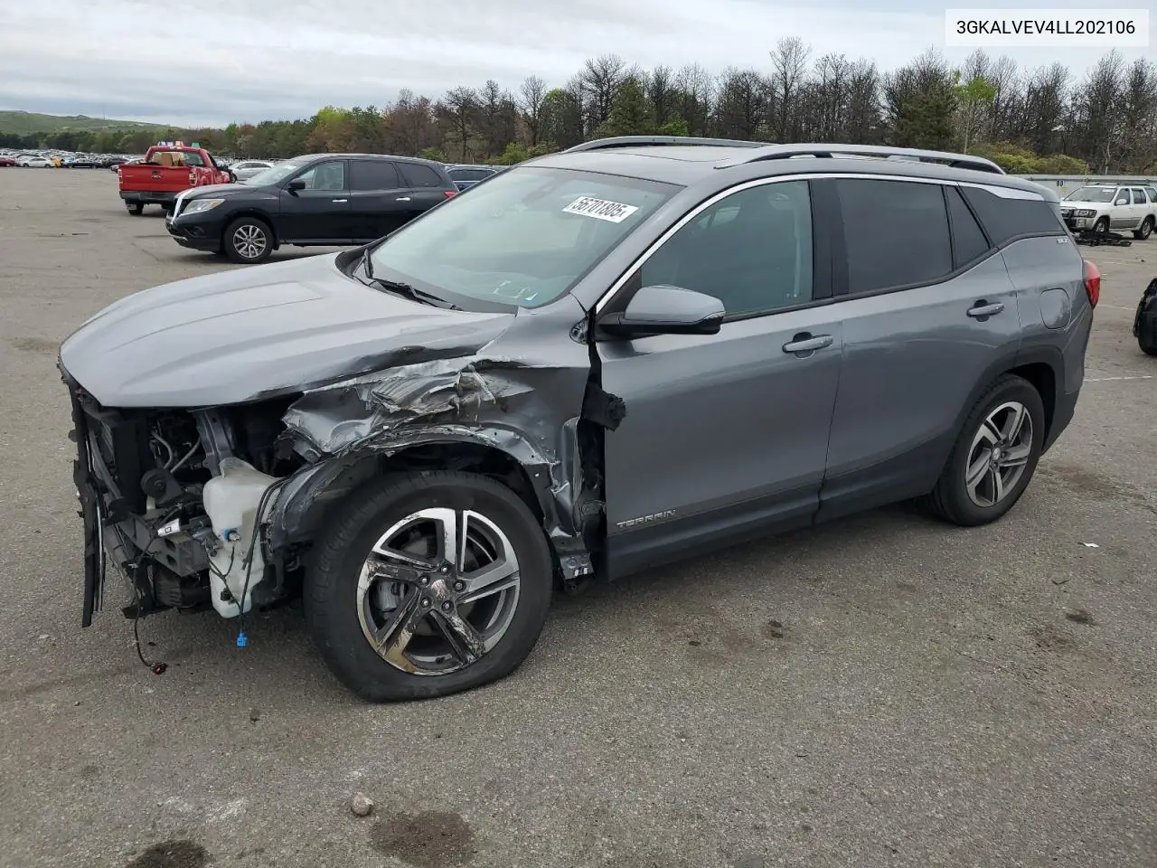 2020 GMC Terrain Slt VIN: 3GKALVEV4LL202106 Lot: 56701805