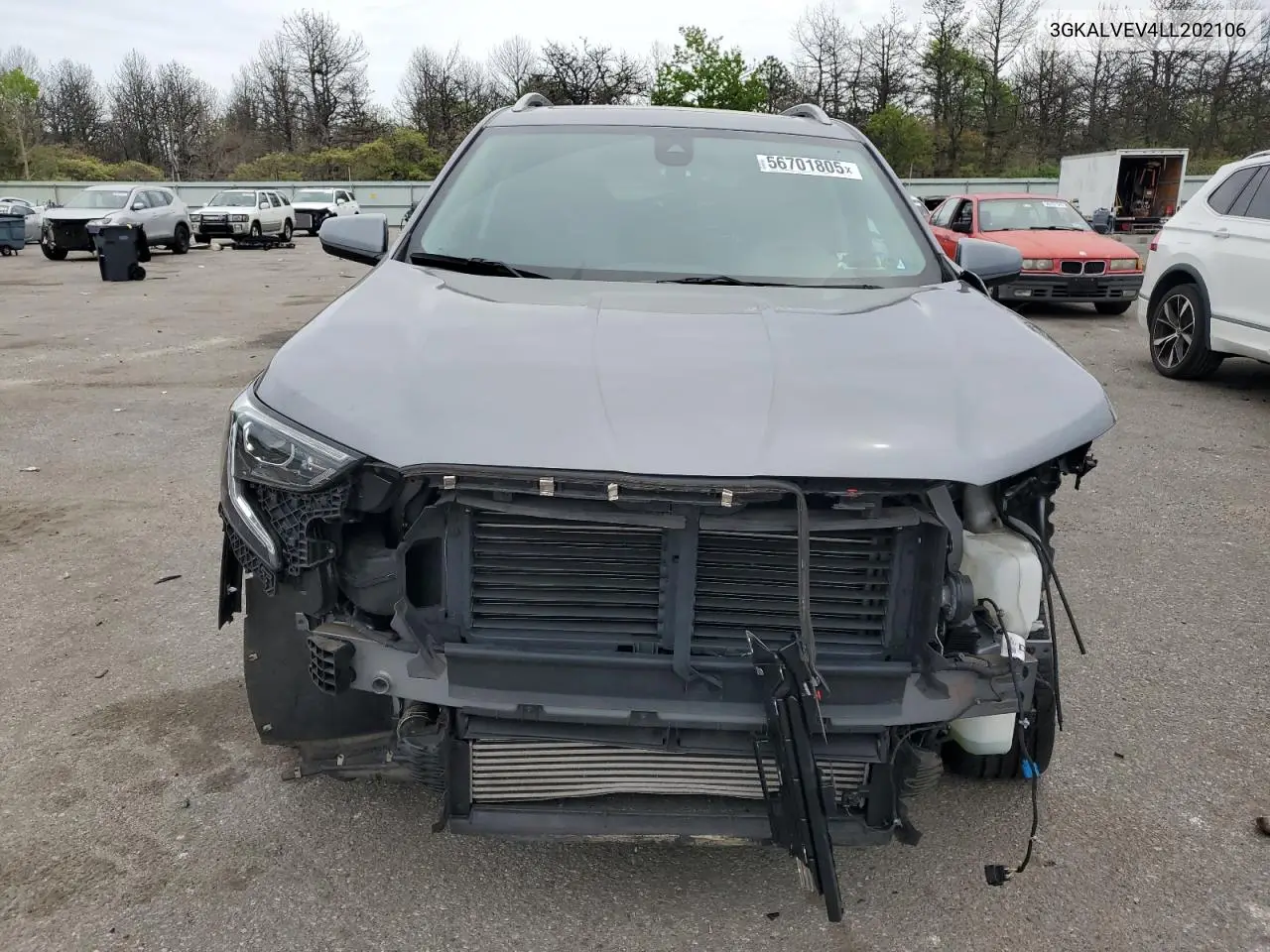2020 GMC Terrain Slt VIN: 3GKALVEV4LL202106 Lot: 56701805