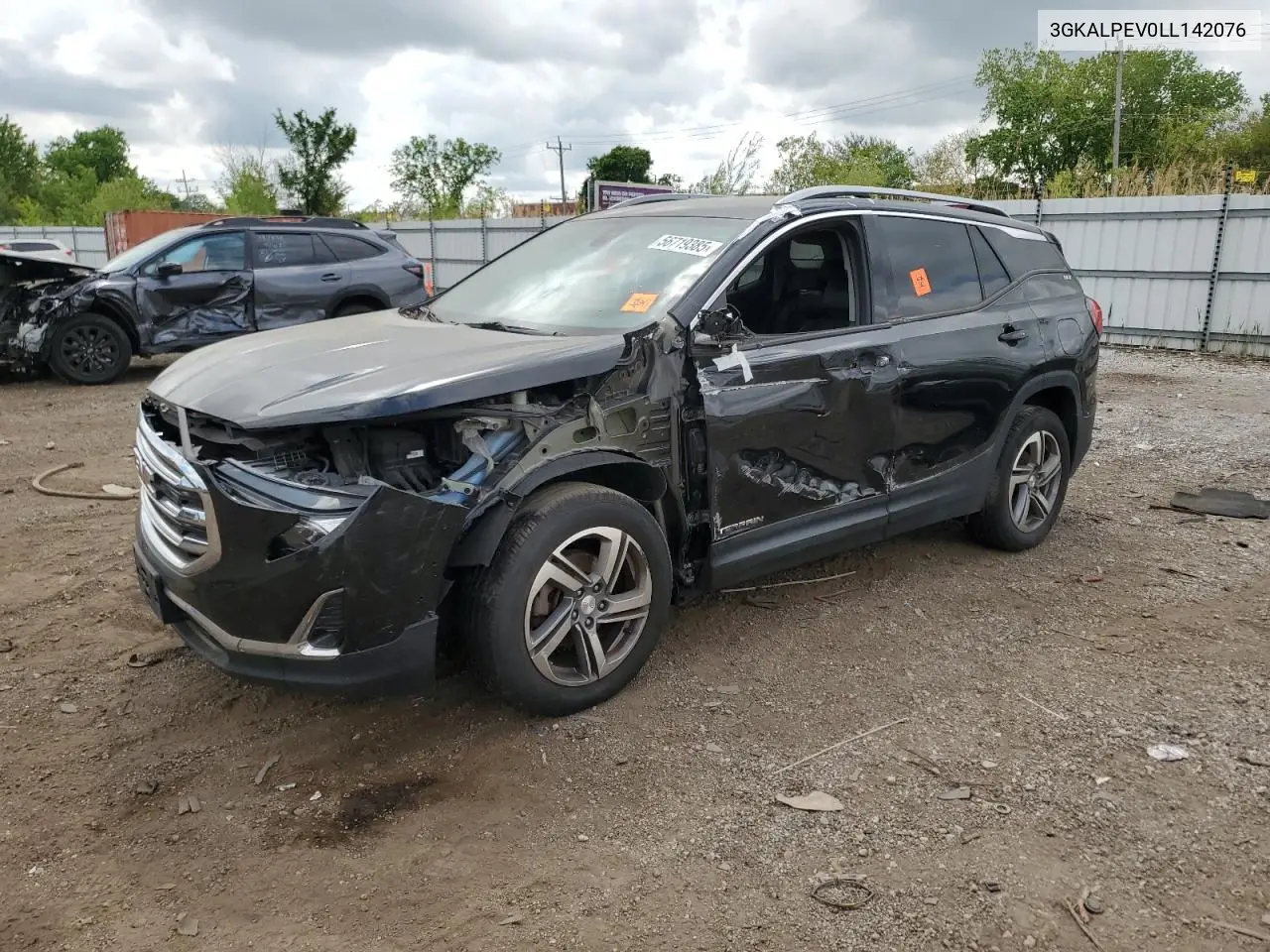 2020 GMC Terrain Slt VIN: 3GKALPEV0LL142076 Lot: 56719385
