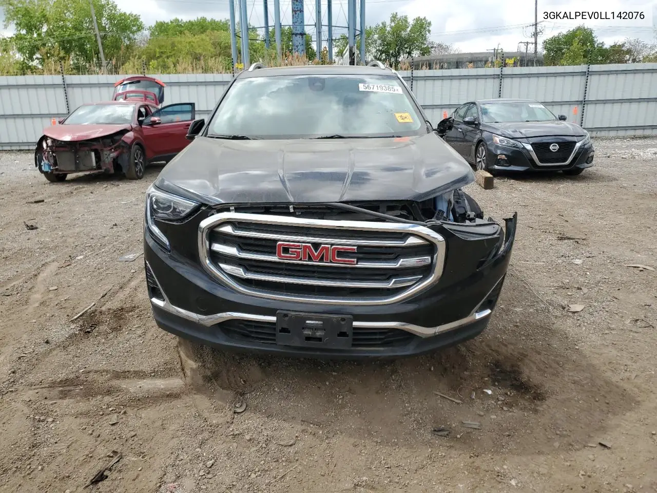 2020 GMC Terrain Slt VIN: 3GKALPEV0LL142076 Lot: 56719385