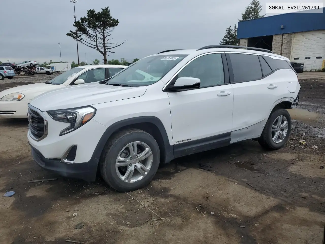 2020 GMC Terrain Sle VIN: 3GKALTEV3LL251799 Lot: 56753485