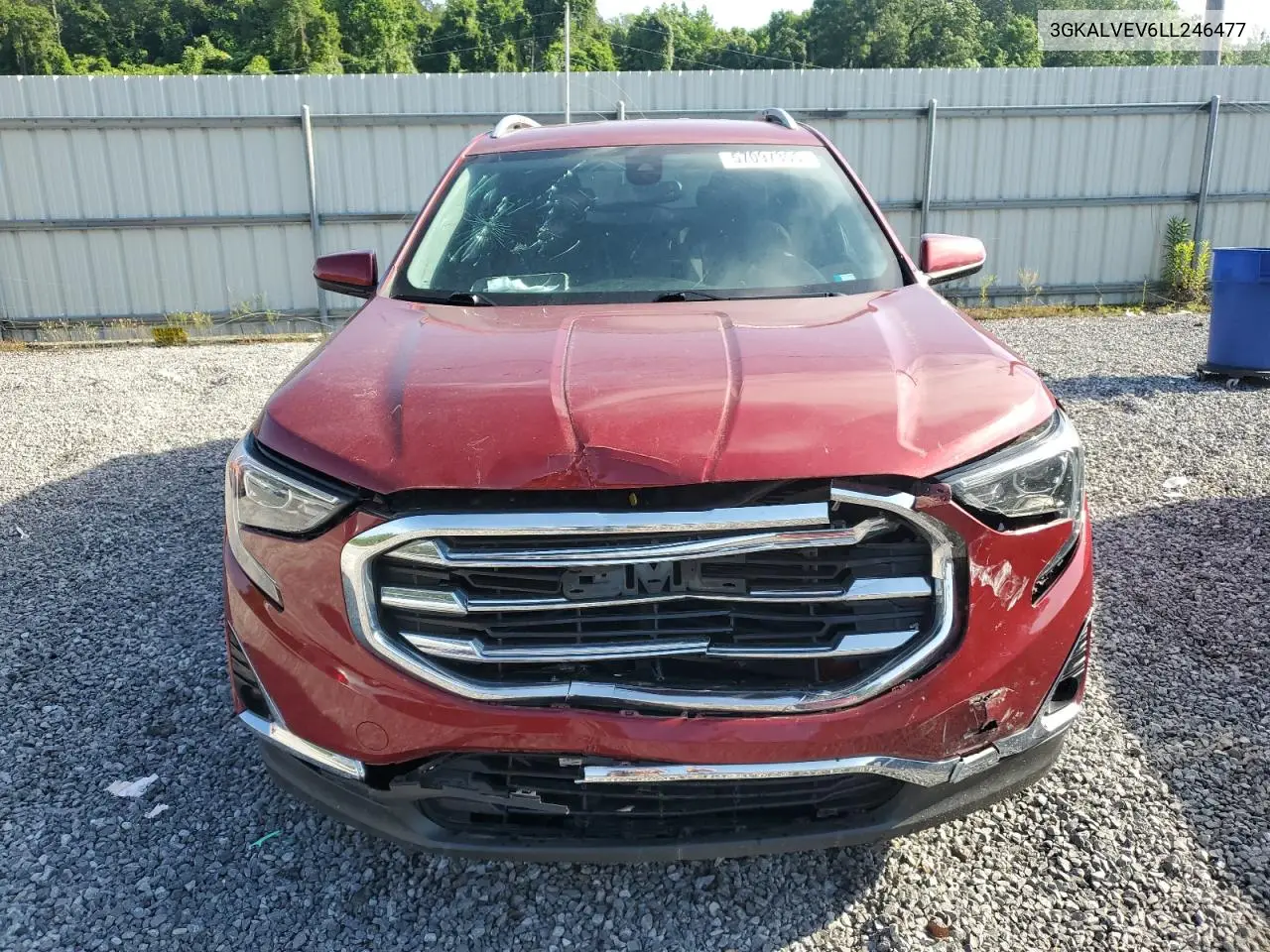 2020 GMC Terrain Slt VIN: 3GKALVEV6LL246477 Lot: 57097355