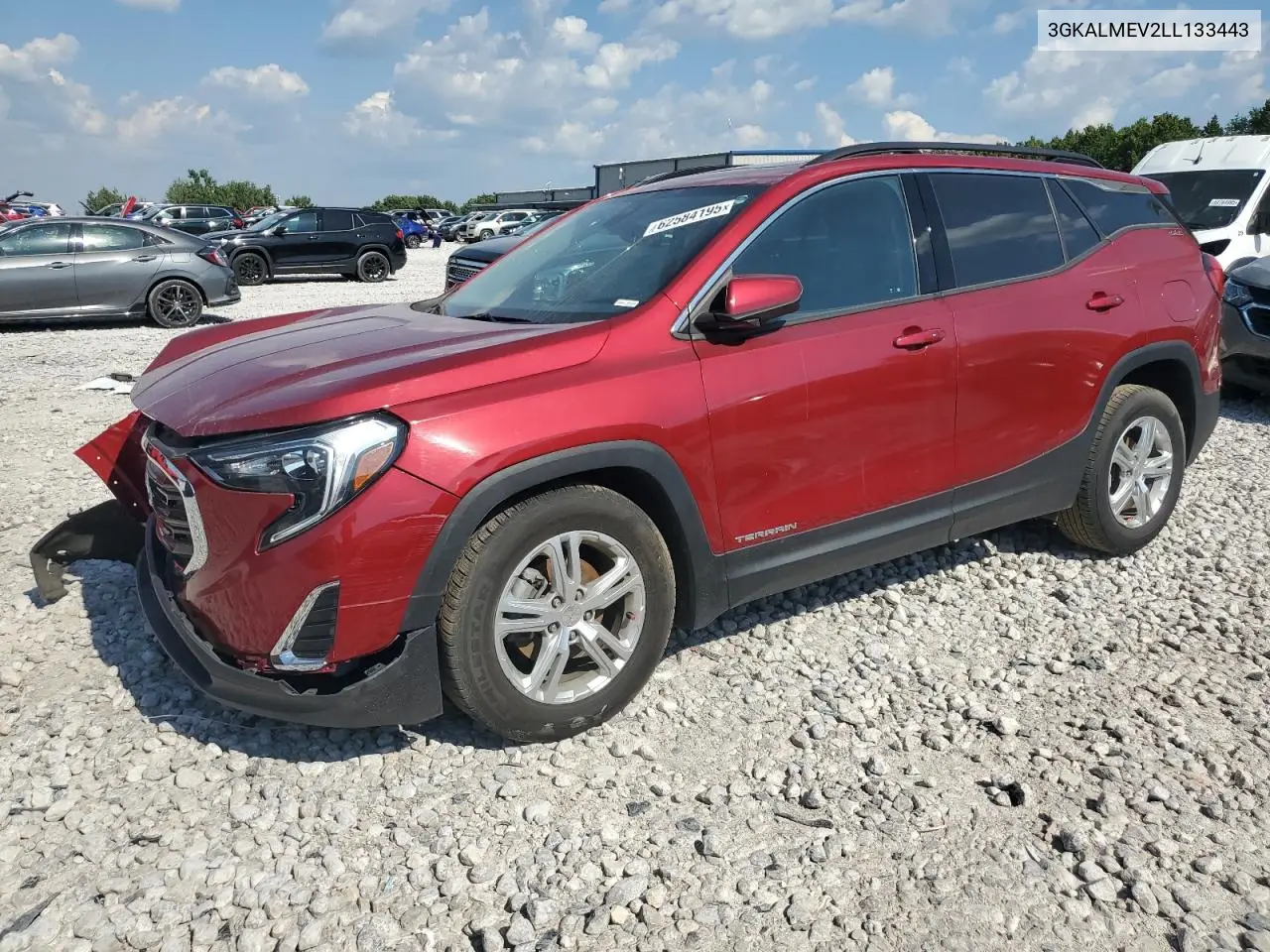 2020 GMC Terrain Sle VIN: 3GKALMEV2LL133443 Lot: 62584195