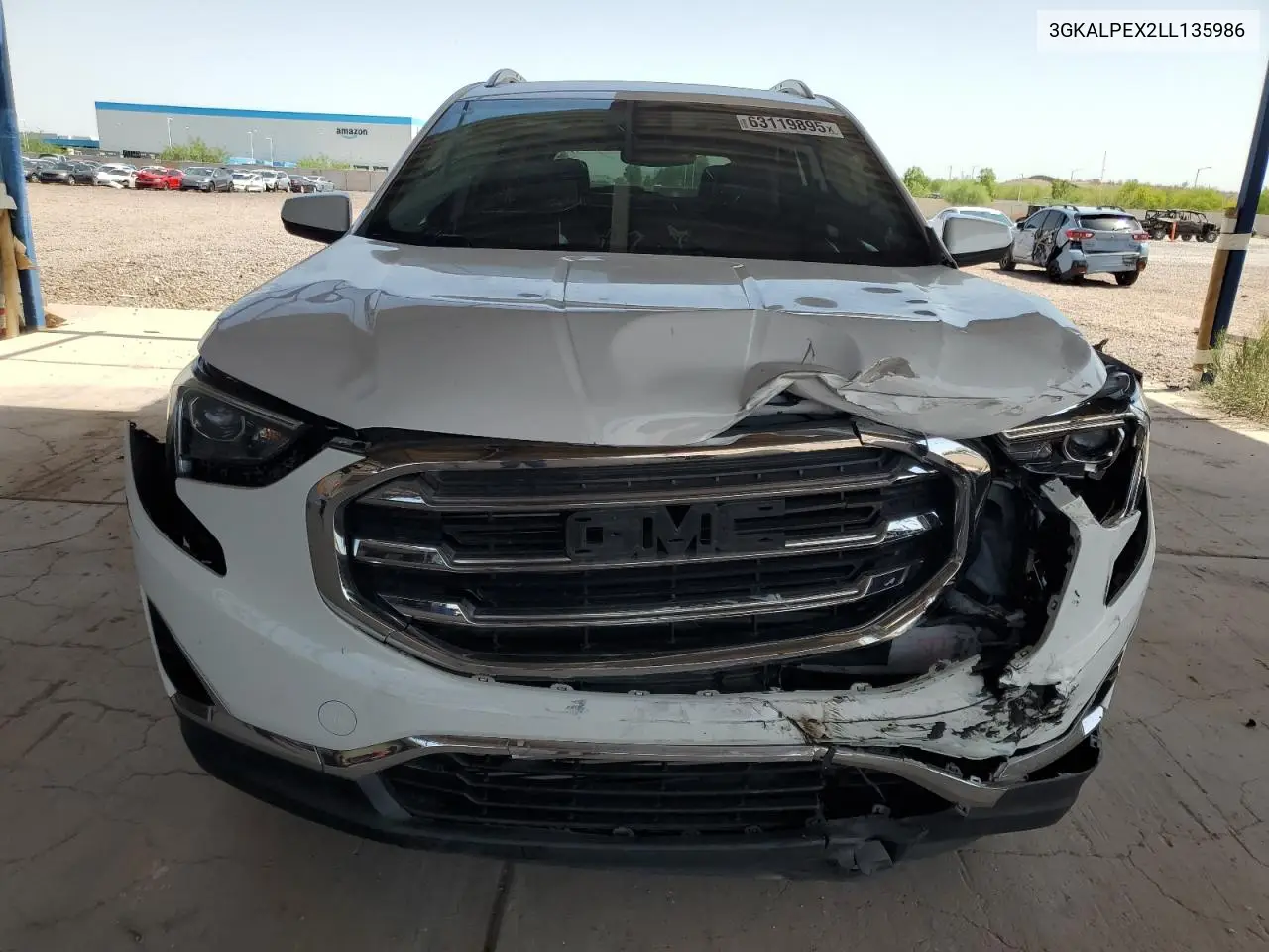 2020 GMC Terrain Slt VIN: 3GKALPEX2LL135986 Lot: 63119895