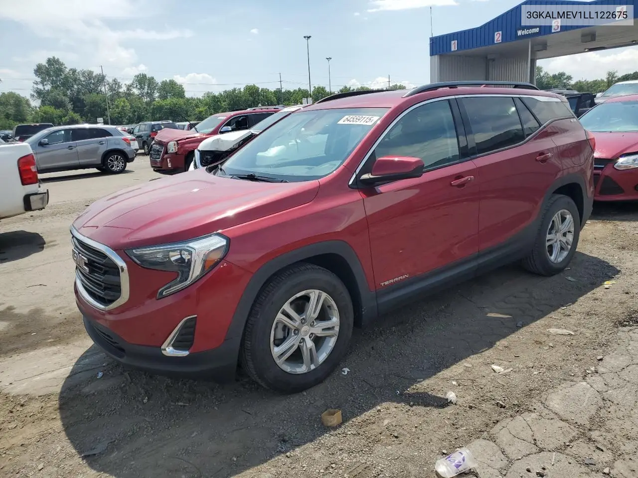 2020 GMC Terrain Sle VIN: 3GKALMEV1LL122675 Lot: 64559115
