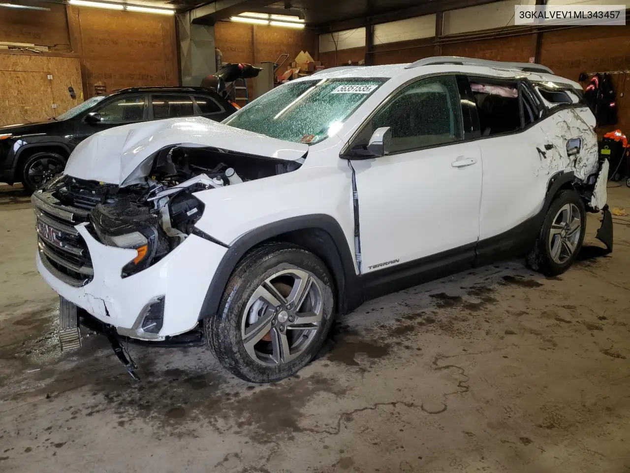 2021 GMC Terrain Slt VIN: 3GKALVEV1ML343457 Lot: 56351535