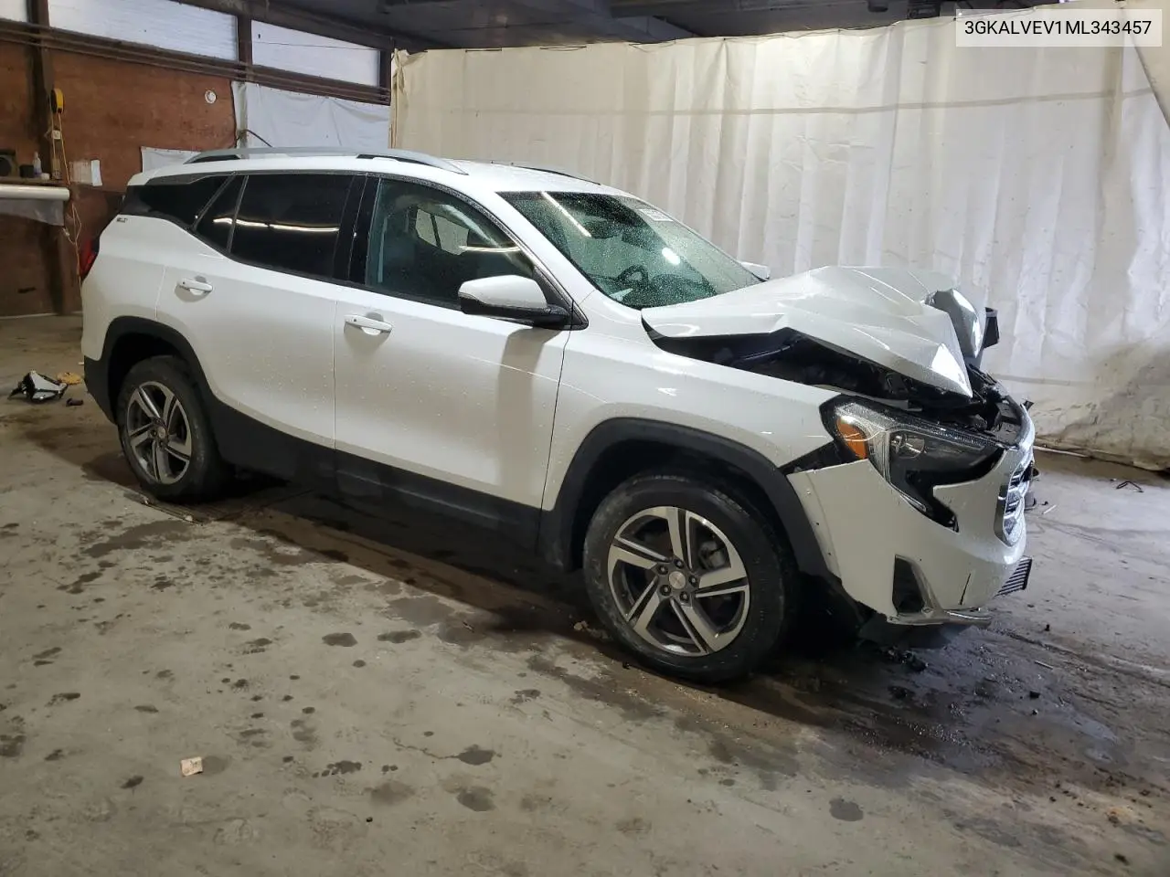 2021 GMC Terrain Slt VIN: 3GKALVEV1ML343457 Lot: 56351535