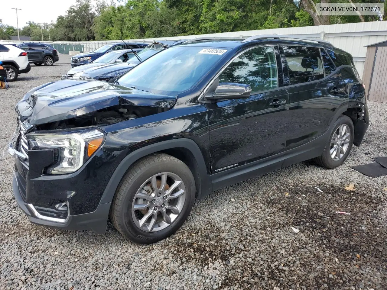 2022 GMC Terrain Slt VIN: 3GKALVEV0NL172671 Lot: 62489505