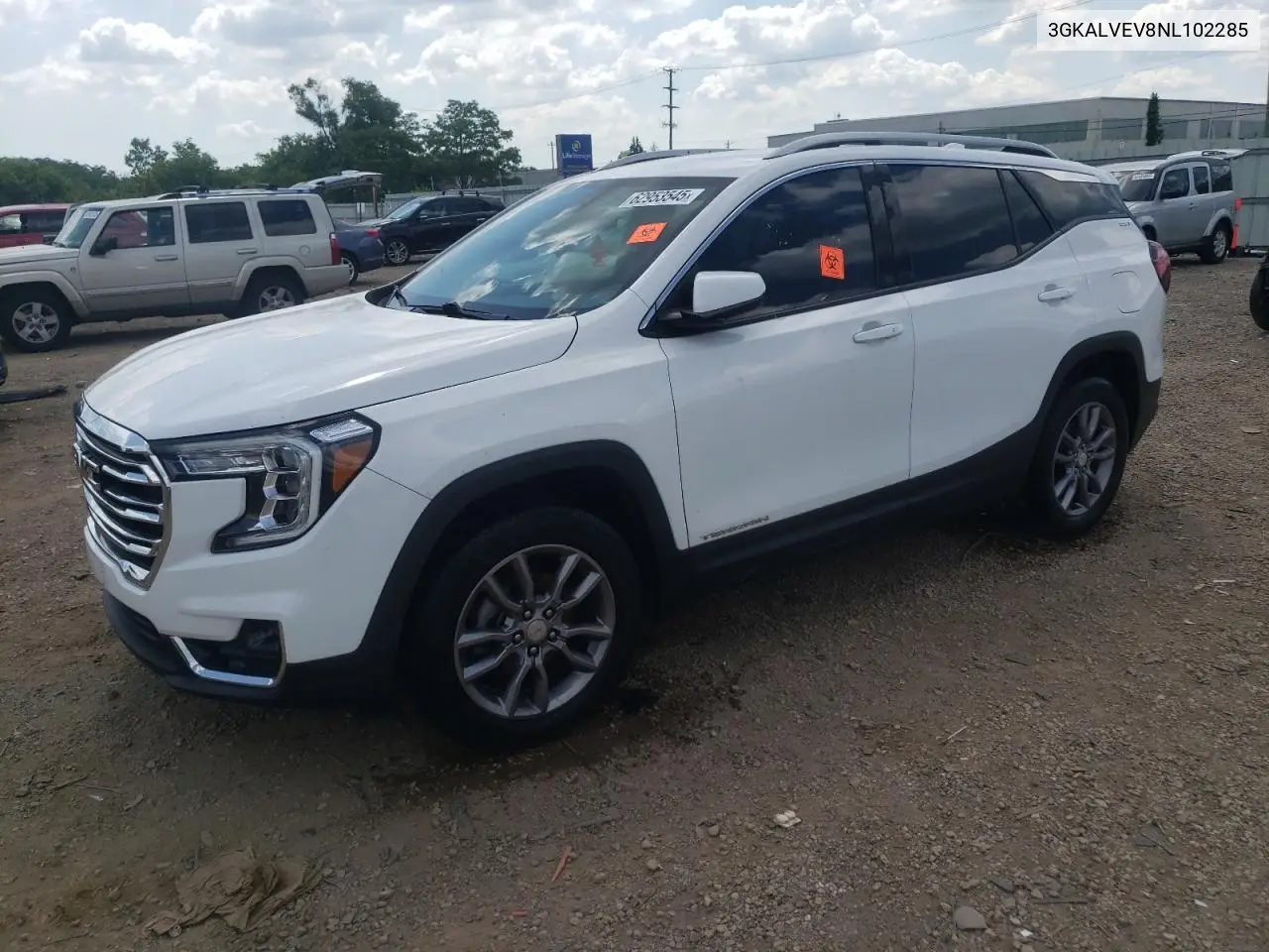 2022 GMC Terrain Slt VIN: 3GKALVEV8NL102285 Lot: 62953545