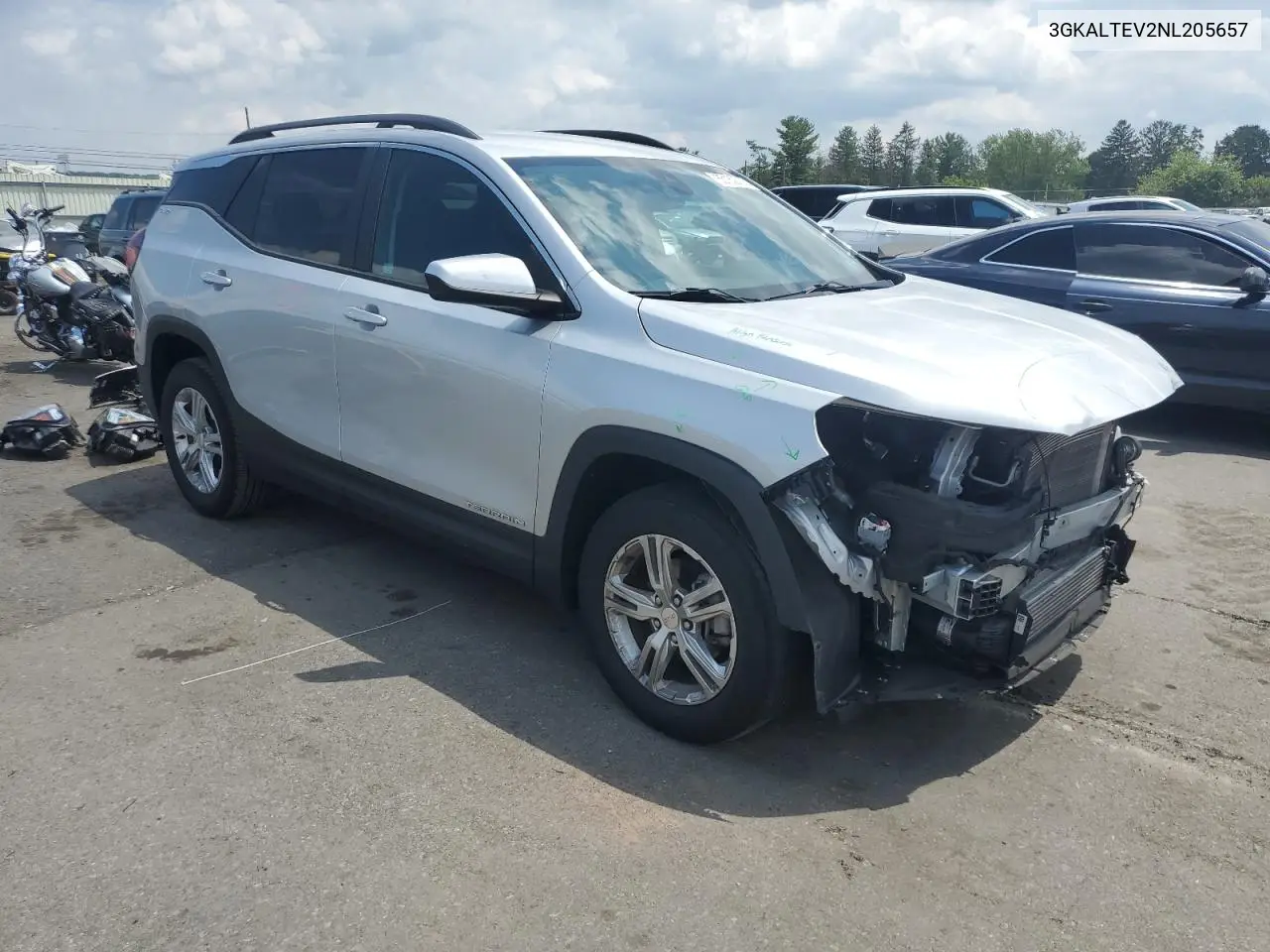 2022 GMC Terrain Sle VIN: 3GKALTEV2NL205657 Lot: 65152735
