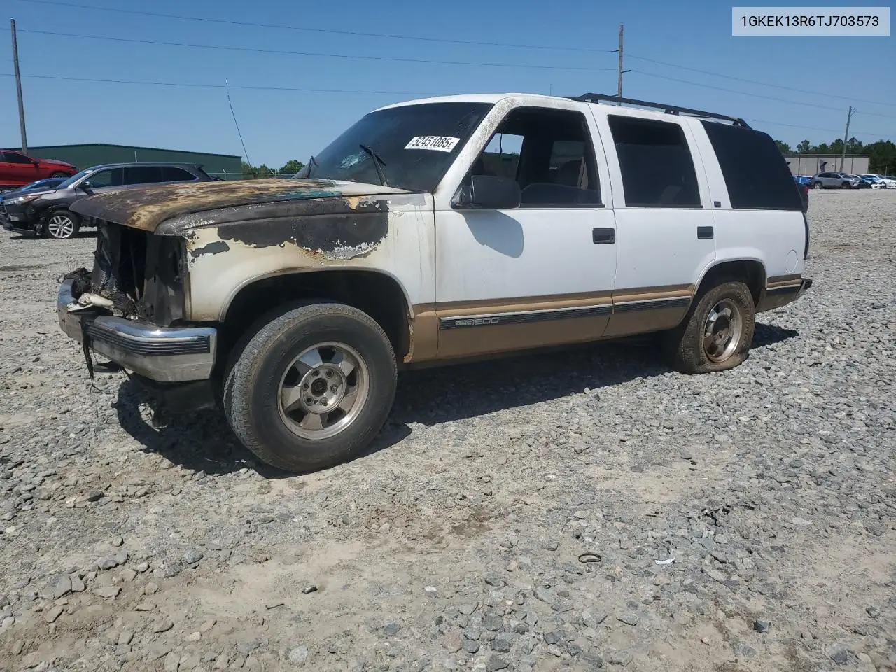 1996 GMC Yukon VIN: 1GKEK13R6TJ703573 Lot: 52451085