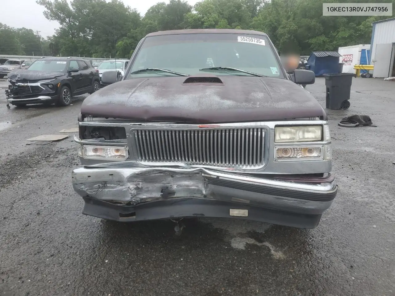 1997 GMC Yukon VIN: 1GKEC13R0VJ747956 Lot: 55259735