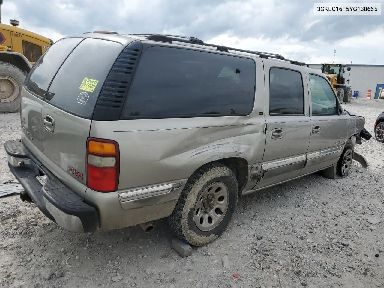 2000 GMC Yukon Xl C1500 VIN: 3GKEC16T5YG138665 Lot: 51513995