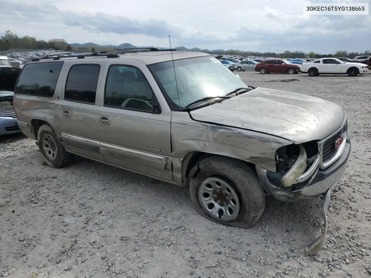 2000 GMC Yukon Xl C1500 VIN: 3GKEC16T5YG138665 Lot: 51513995
