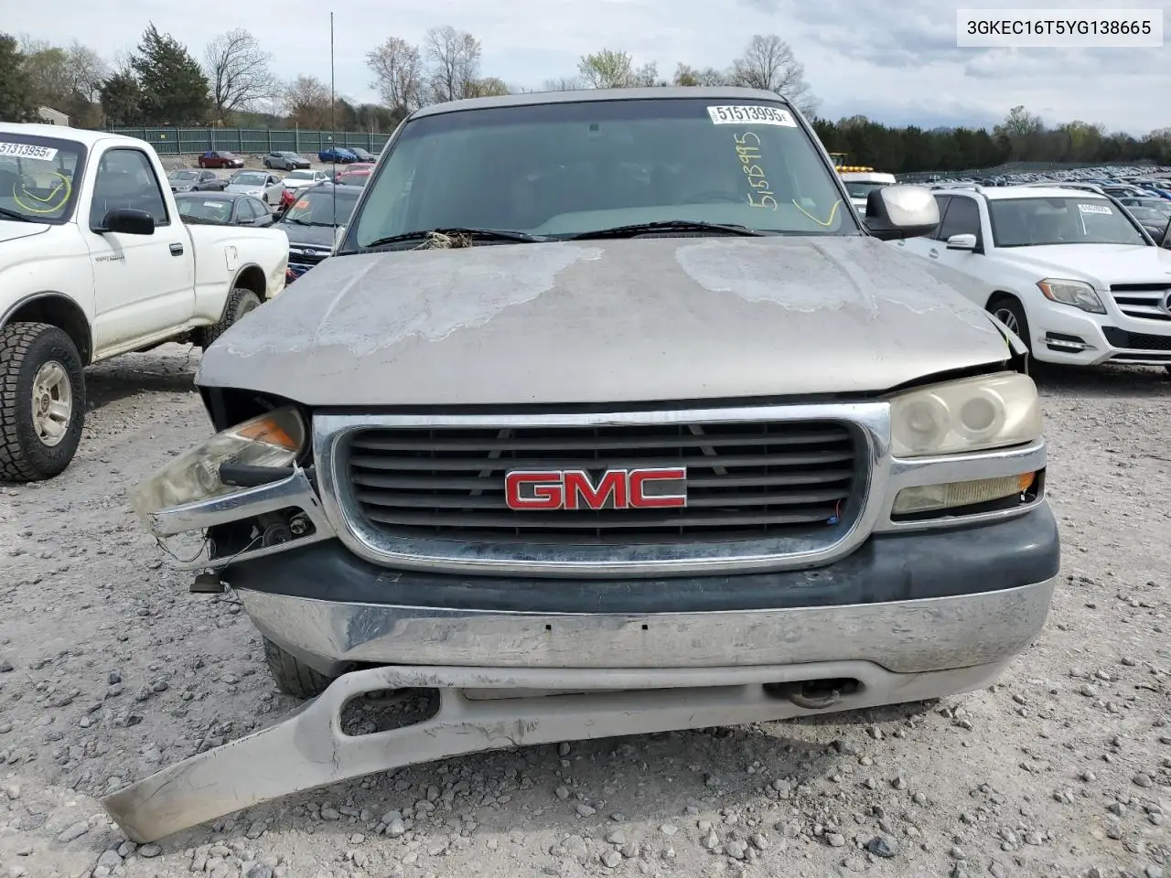 2000 GMC Yukon Xl C1500 VIN: 3GKEC16T5YG138665 Lot: 51513995