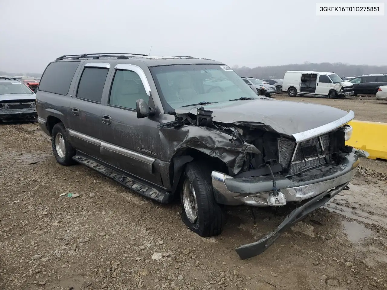 2001 GMC Yukon Xl K1500 VIN: 3GKFK16T01G275851 Lot: 51246065