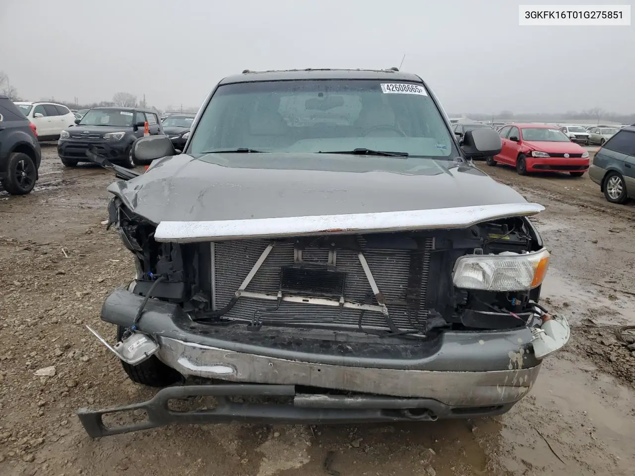 2001 GMC Yukon Xl K1500 VIN: 3GKFK16T01G275851 Lot: 51246065