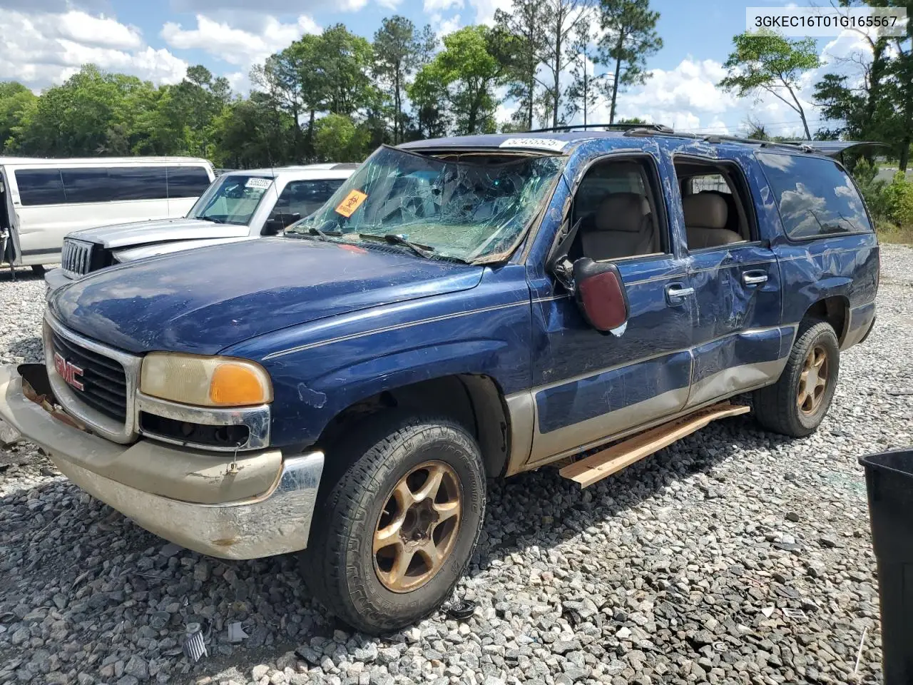 2001 GMC Yukon Xl C1500 VIN: 3GKEC16T01G165567 Lot: 52435525
