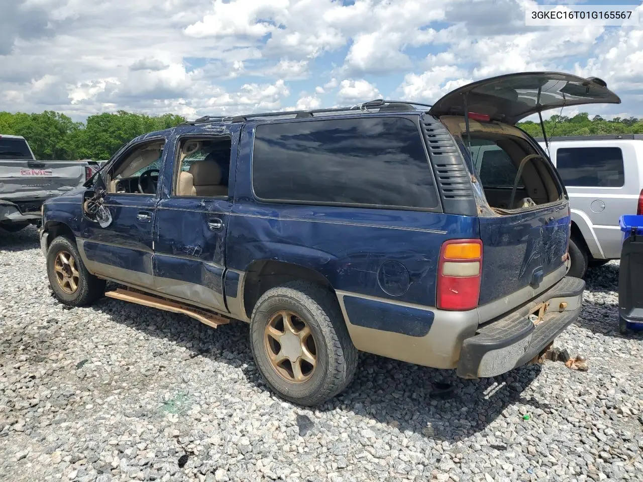 2001 GMC Yukon Xl C1500 VIN: 3GKEC16T01G165567 Lot: 52435525