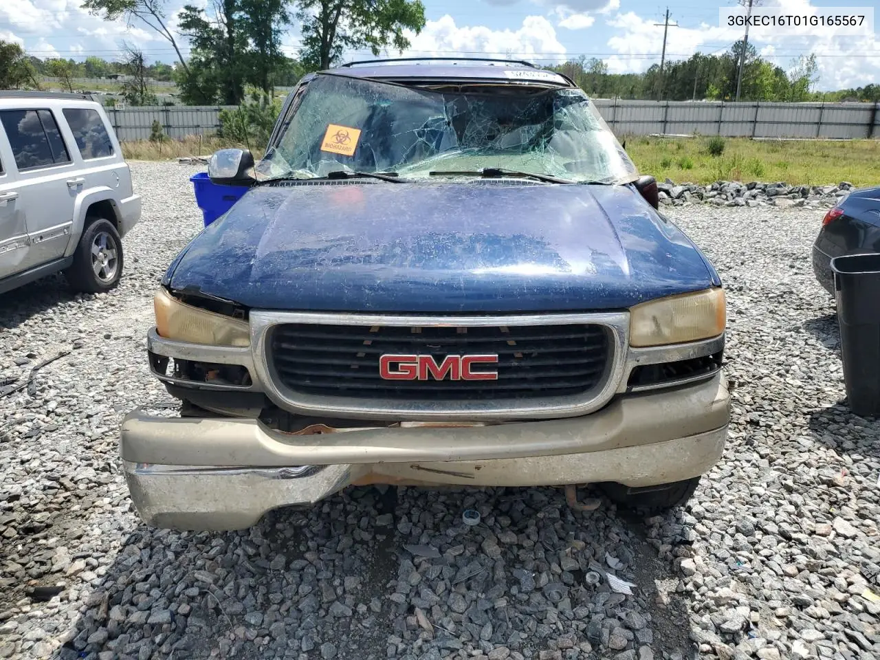 2001 GMC Yukon Xl C1500 VIN: 3GKEC16T01G165567 Lot: 52435525