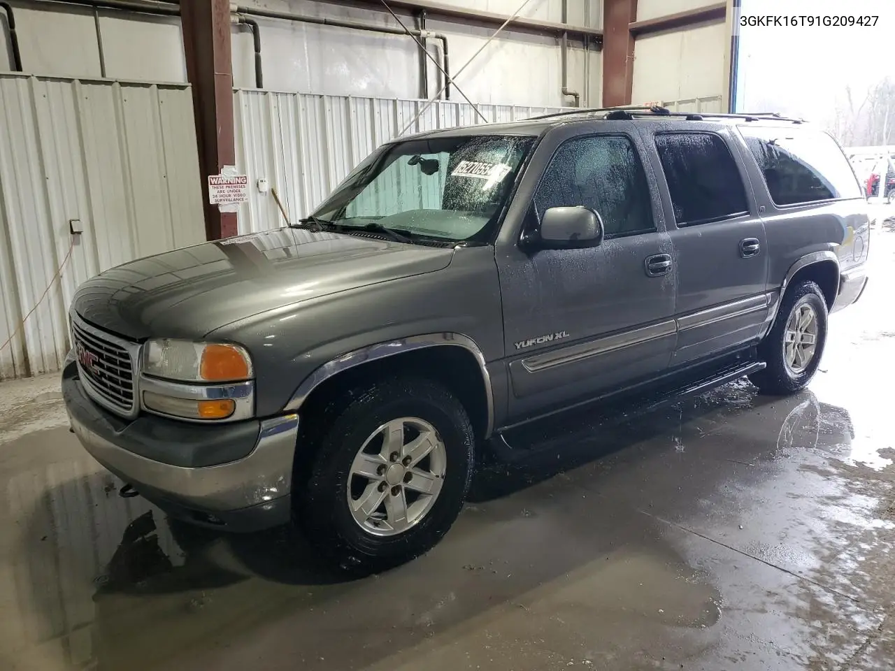 2001 GMC Yukon Xl K1500 VIN: 3GKFK16T91G209427 Lot: 52705545