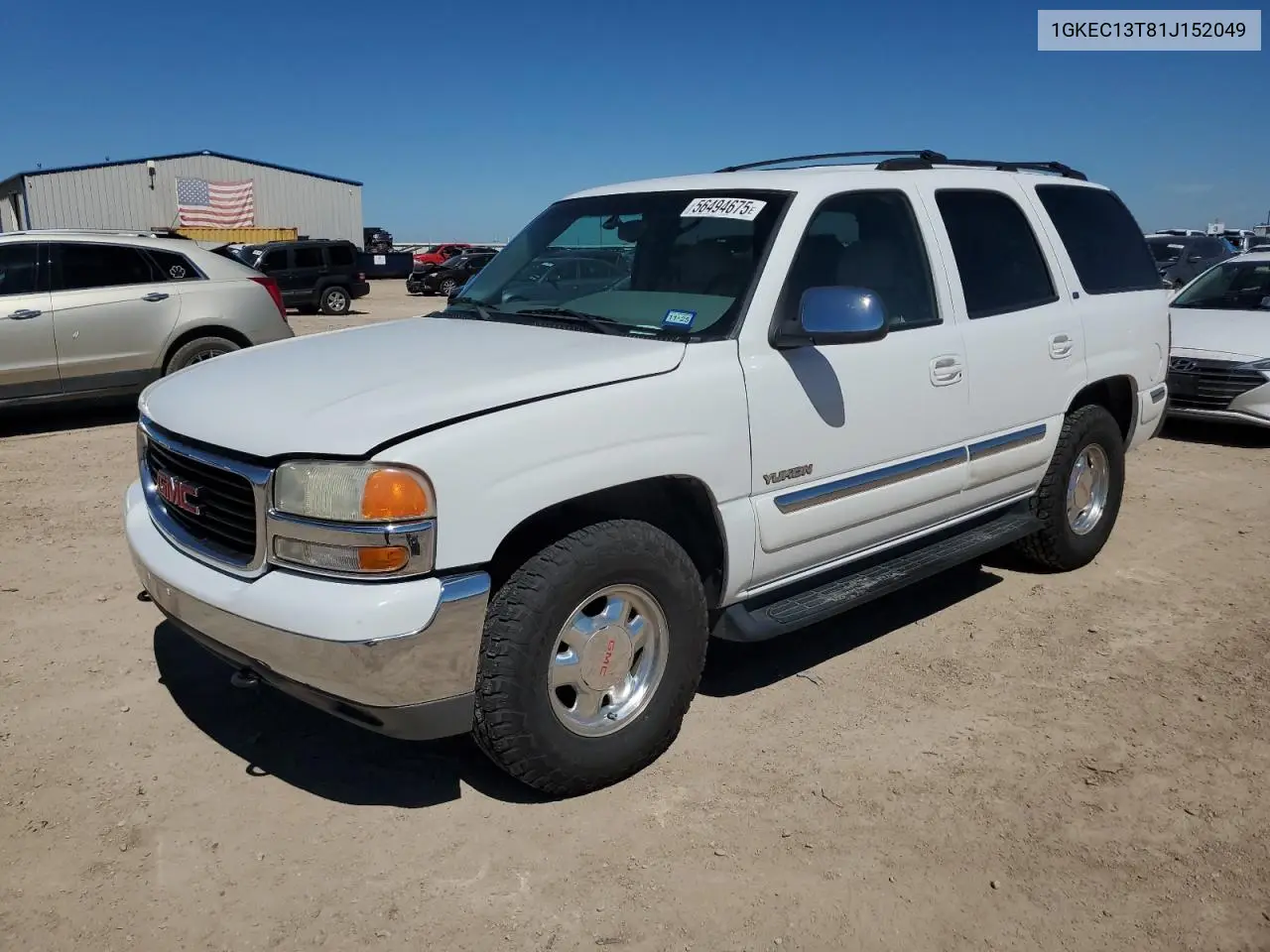 2001 GMC Yukon VIN: 1GKEC13T81J152049 Lot: 56494675