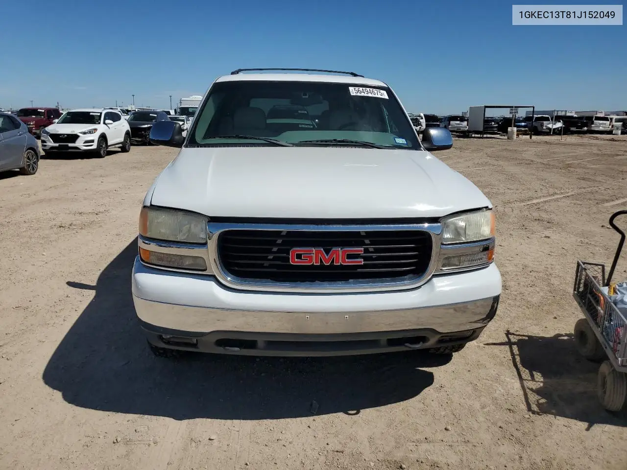2001 GMC Yukon VIN: 1GKEC13T81J152049 Lot: 56494675