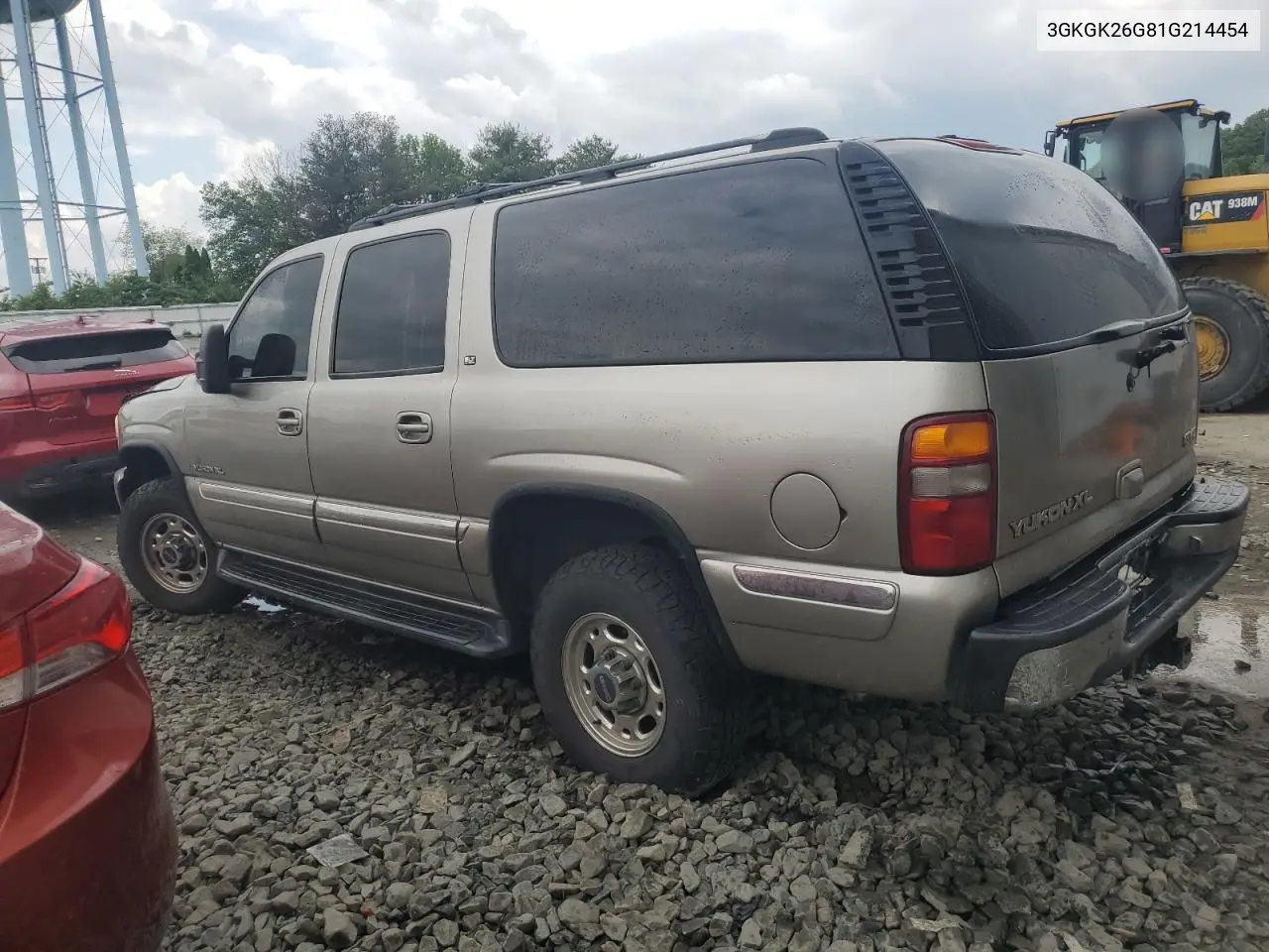 2001 GMC Yukon Xl K2500 VIN: 3GKGK26G81G214454 Lot: 58812875