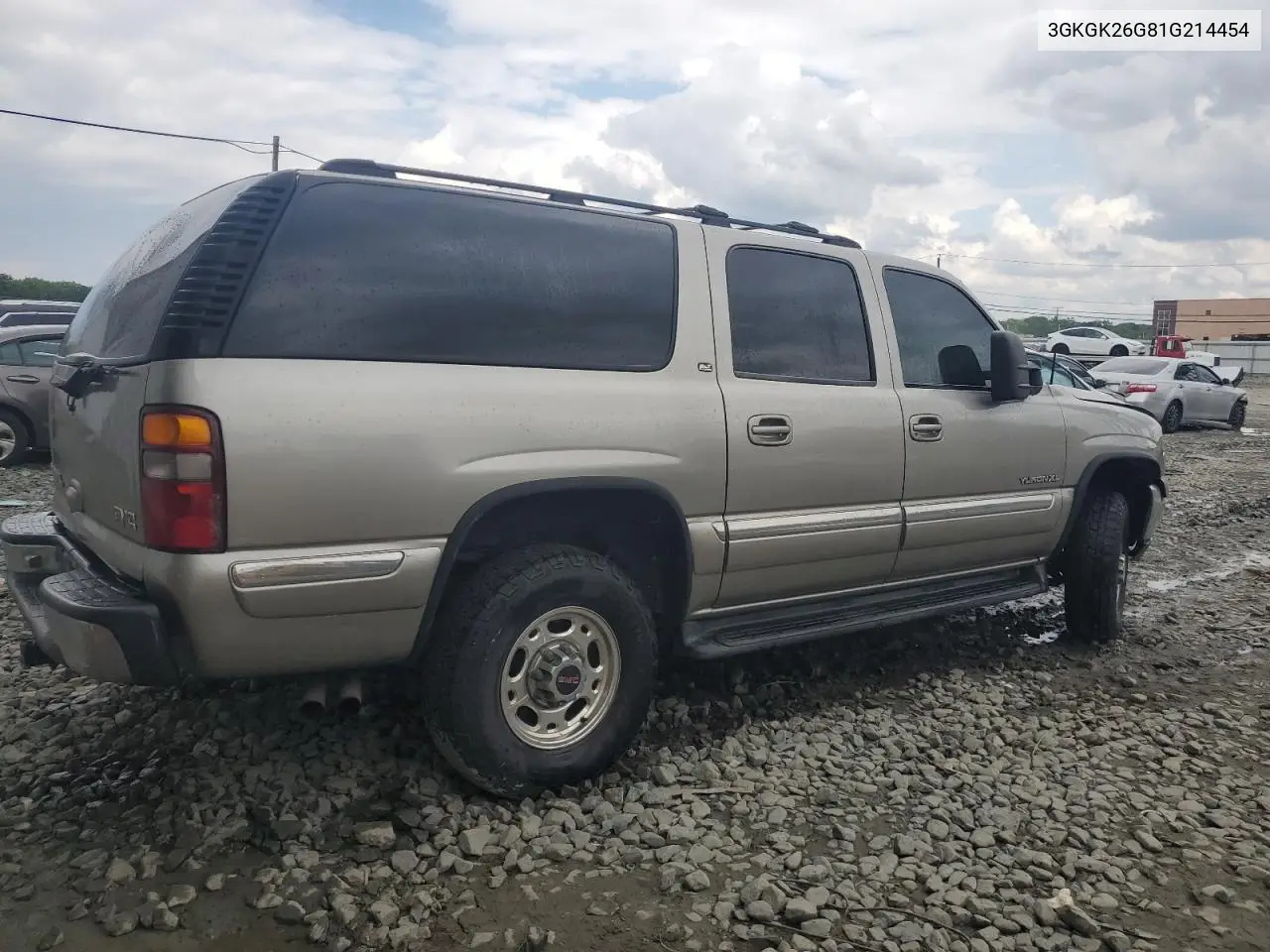 2001 GMC Yukon Xl K2500 VIN: 3GKGK26G81G214454 Lot: 58812875