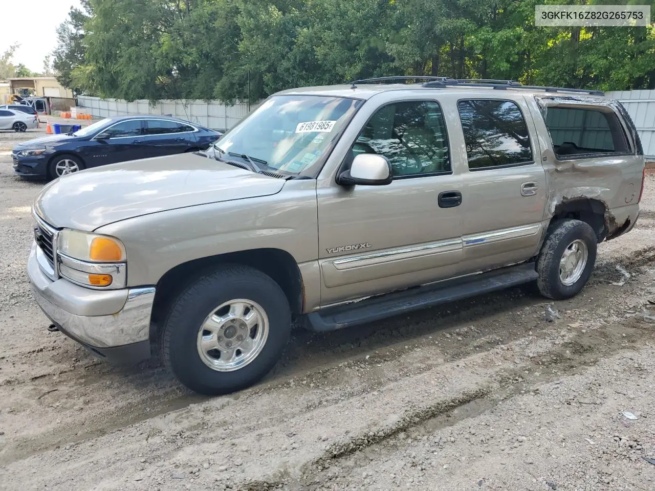 2002 GMC Yukon Xl K1500 VIN: 3GKFK16Z82G265753 Lot: 61981985