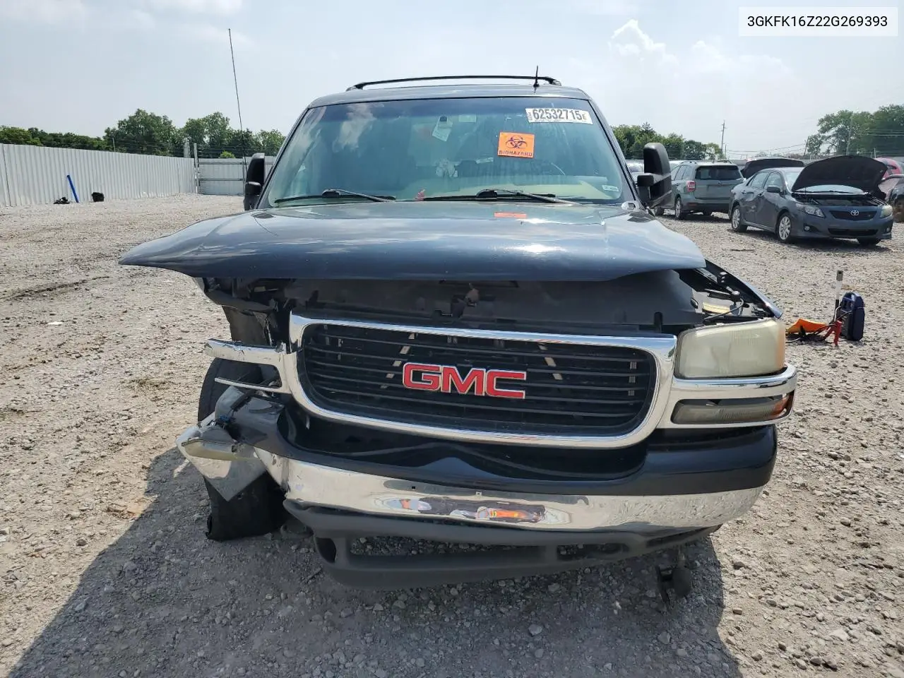 2002 GMC Yukon Xl K1500 VIN: 3GKFK16Z22G269393 Lot: 62532715