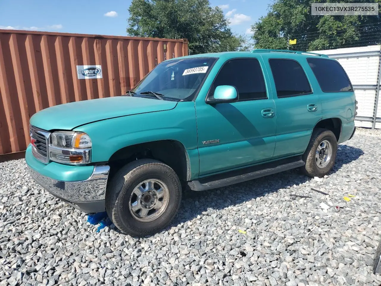 2003 GMC Yukon VIN: 1GKEC13VX3R275535 Lot: 56593705