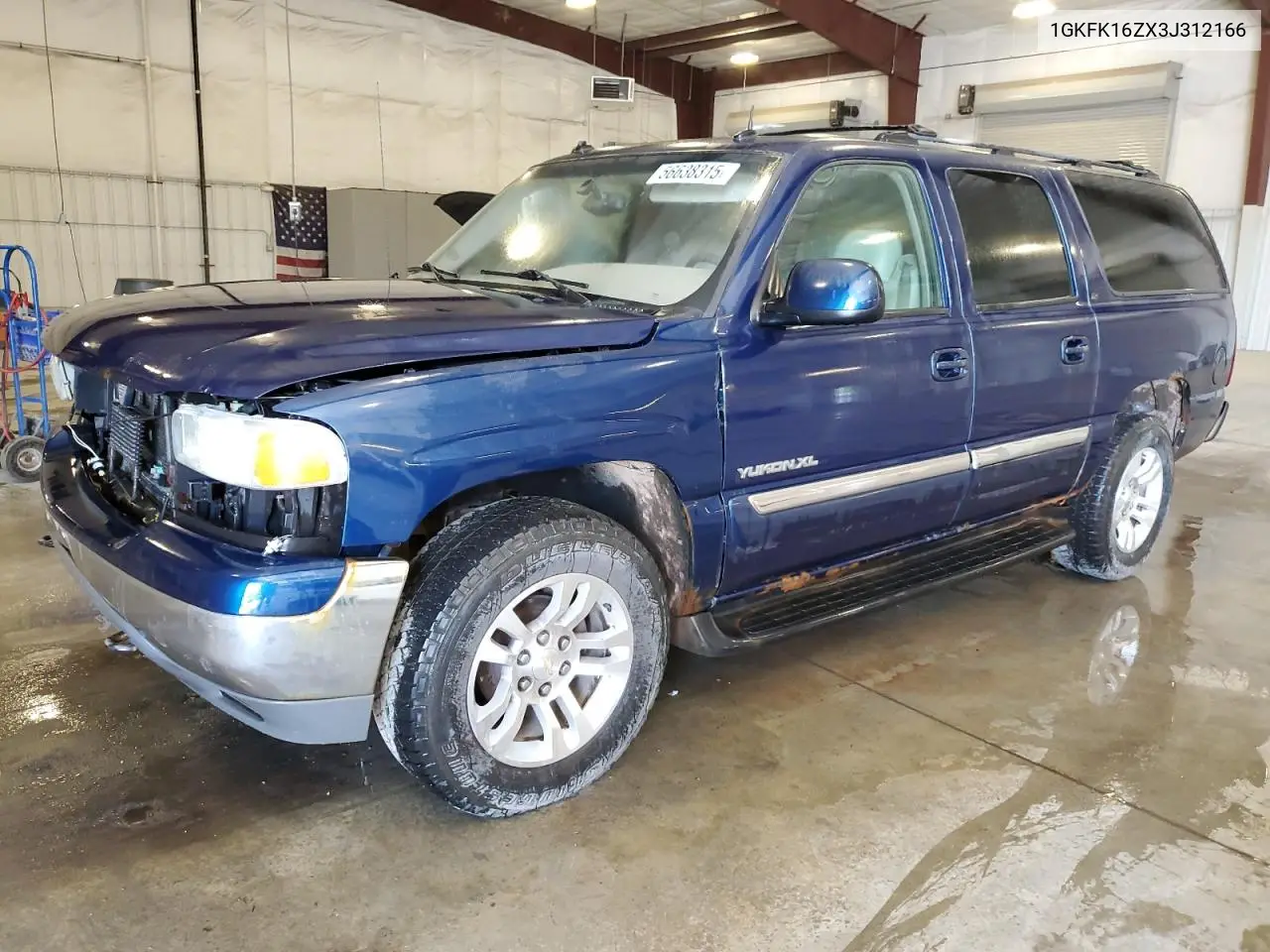 2003 GMC Yukon Xl K1500 VIN: 1GKFK16ZX3J312166 Lot: 56638315